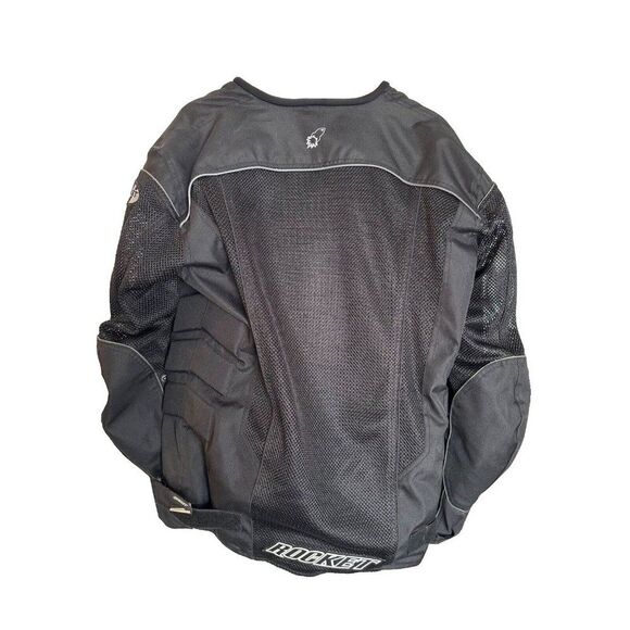 Joe Rocket Men's Mesh Padded Black Motorcycle Jacket Size M Tall - Picture 2 of 15